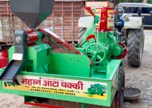 एक साथ तीन काम आटा तेल और धान